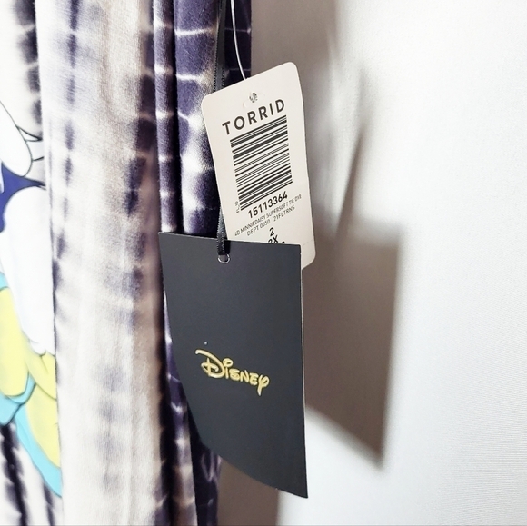 TORRID x DISNEY Mickey & Friends Minnie & Daisy Super Soft Tie Dye Tunic NWT - Picture 6 of 6
